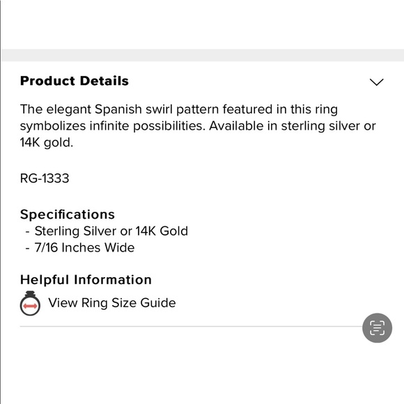 James Avery Spanish Swirl Ring - Picture 2 of 6